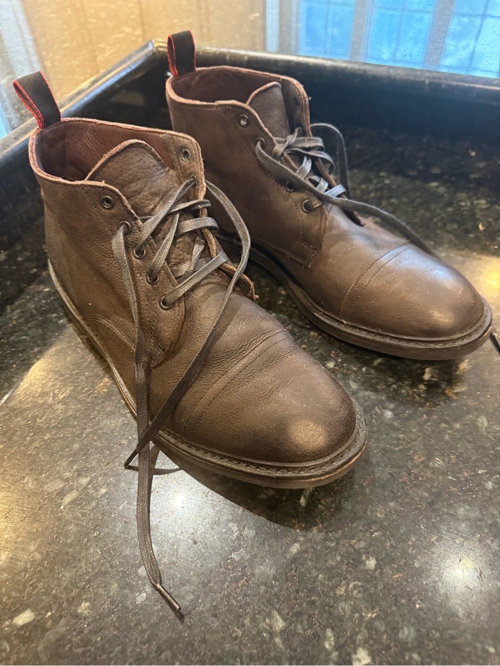Allen Edmonds Cap Toe Men’s Boots Brown - Dainie Sole - size 10.5